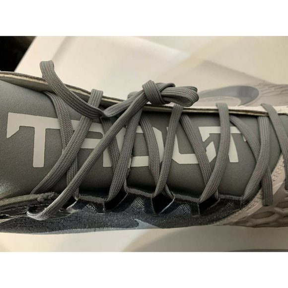 NEW Men’s Sz 15 Nike Mike Trout 5 Baseball Cleat Grey/Orange‎ AT3203-002 - Picture 5 of 9